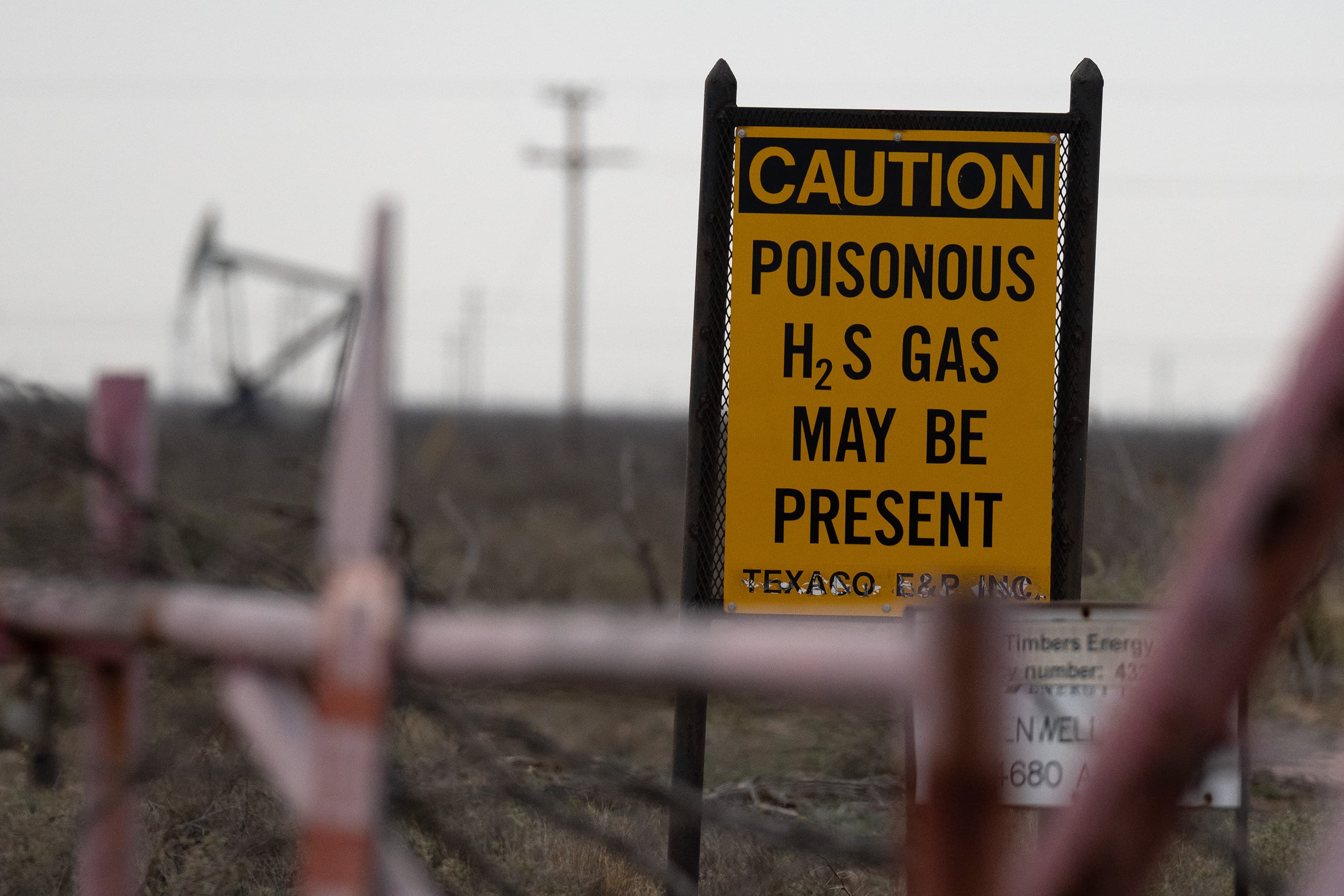 H2S sign in Odessa
