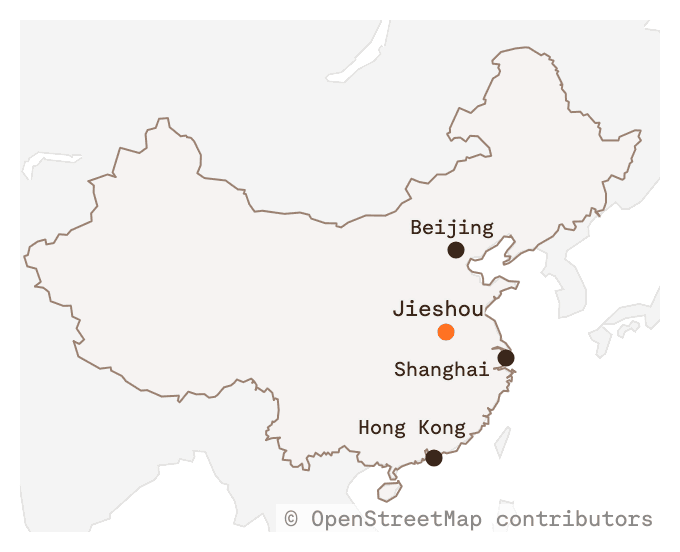 A map of Jieshou, China