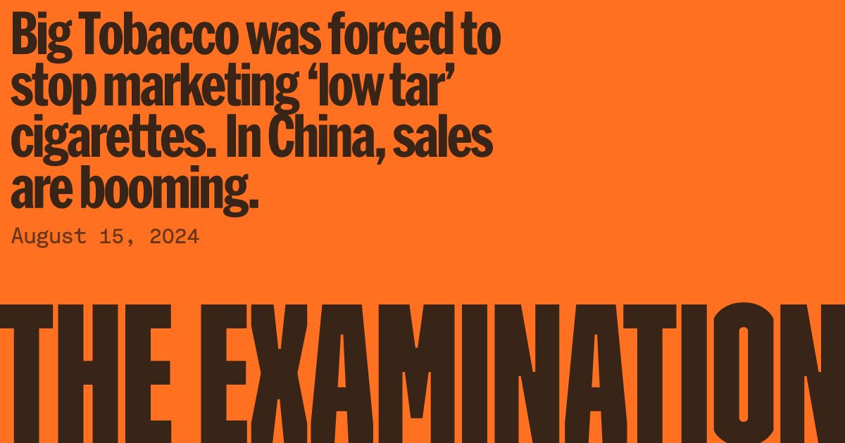 lowest tar and nicotine cigarettes 2024 Big Tobacco was forced to stop marketing 'low tar' cigarettes. In China,  sales are booming