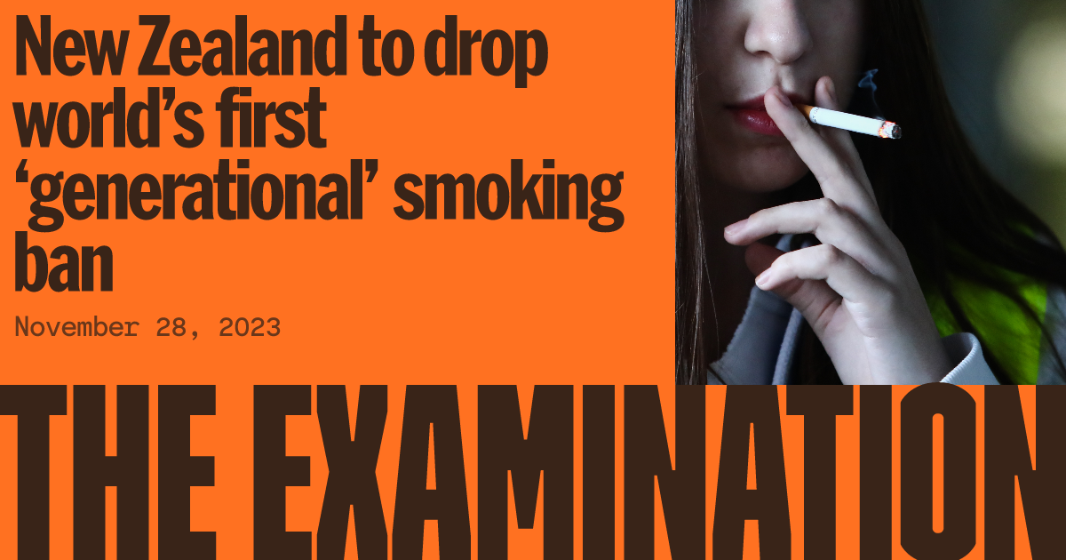 generational tobacco ban New Zealand to drop world's first 'generational' smoking ban generational tobacco ban New Zealand to drop world's first 'generational' smoking ban