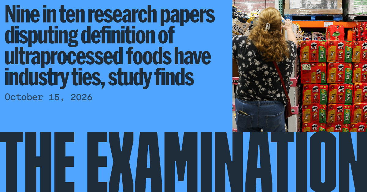 Photo: The Examination Canadian study links ultra-processed foods to brain changes